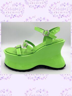 dELiA*s by Dolls Kill | "Sightseeing" Neon Platform Sandals | Size 7